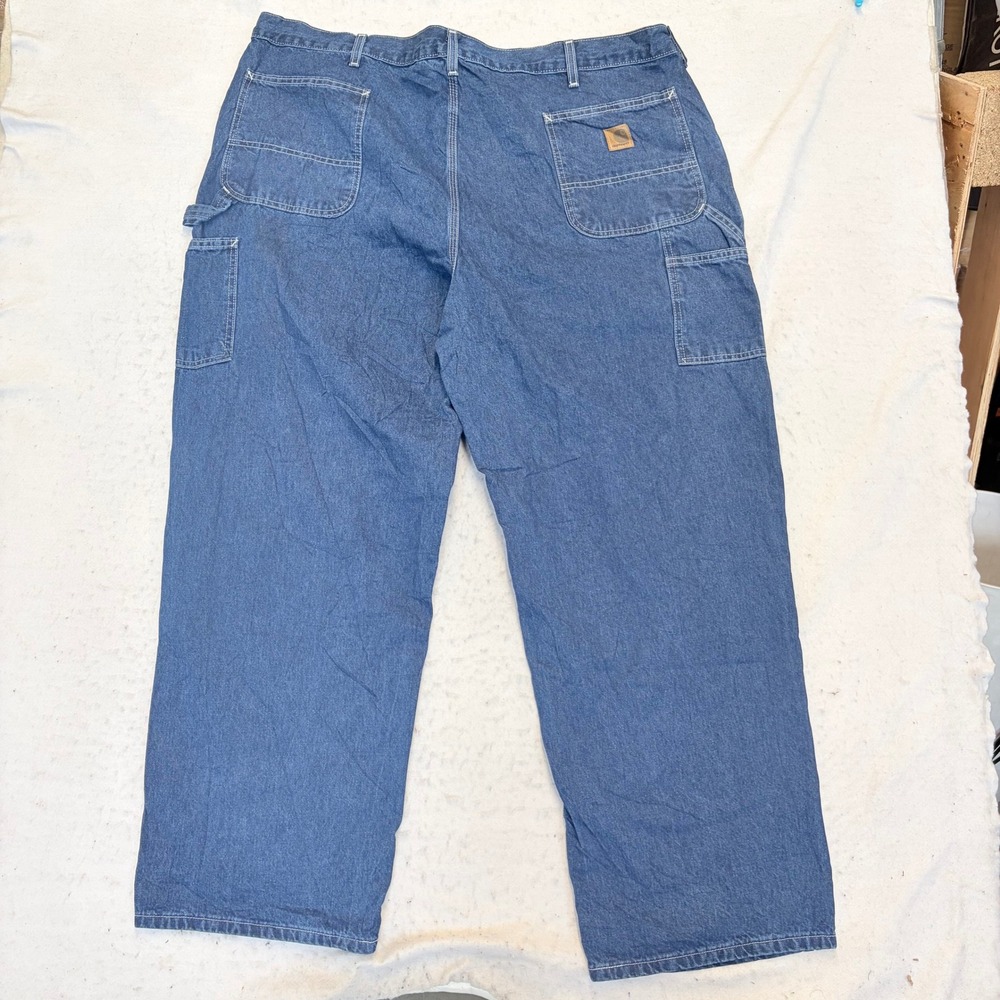 Carhartt B13 DST Dungaree Fit Jeans Mens 46x30 Blue Denim Carpenter Work Pants